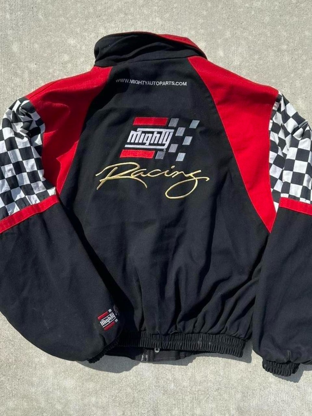 Mighty Racing Men's Black & Red Racing Jacket - Picture 2 of 3